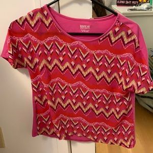 Colorful Pink Short sleeve
